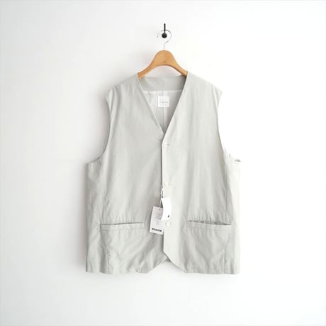 2025SS 未使用 TOUJOURS COTTON*SILK LIGHT WEIGHT GABERDINE CLOTH Oversize Vest TM42CV04 2606-0362