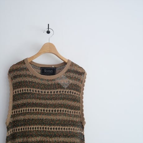 2024SS / SPICK&SPAN購入品 / RITTO / シアーボーダーニット / 24080210000010 / 2505-0649