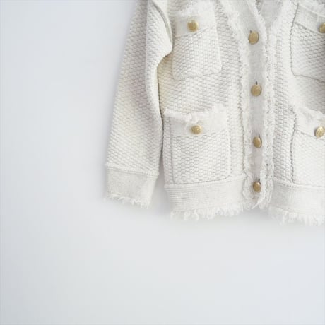 2024AW・人気完売品 / Whim Gazette / TWEEDYニットジャケット / WGZ1041107A0007 / 2509-0749