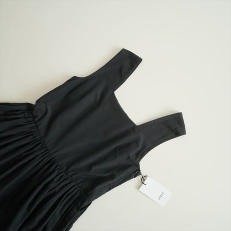 LOEFF / タフタ スクエアネック オールインワン / 8826-299-0092 / 2510-0237