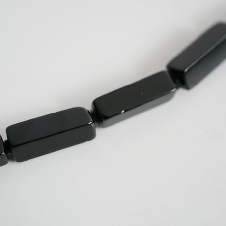 人気完売品 / R.ALAGAN / RECTANGLE STONE NECKLACE(BLACK ONYX) / L-33 / 2603-0132