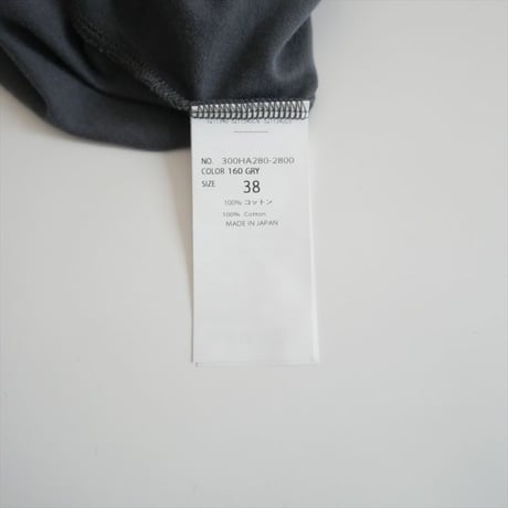 ENFOLD / CURVE LAYERED-HEM T-SHIRT / 300HA280-2800 / 2504-0625