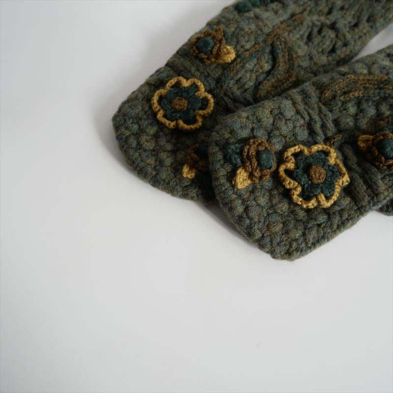 未使用 / Mame Kurogouchi / Floral Motif Hand-Knit