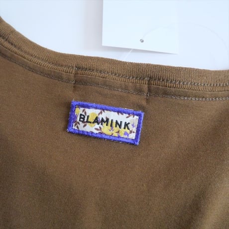 2025SS / BLAMINK / PRE ロゴパッチショートスリーブTEE / 79172990055 / 2508-0042