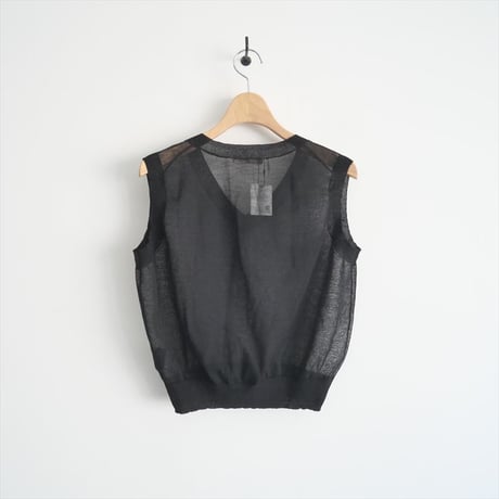 2023SS / Plage / SHEER Vネック ベスト / 23080922804020 / 2311-0534