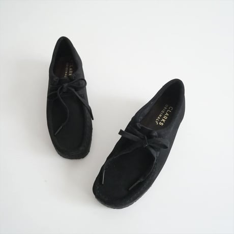 継続販売品 / CLARKS / Wallabee. / レディース ワラビー （ブラックスエード） / 26155522 / 2506-0971