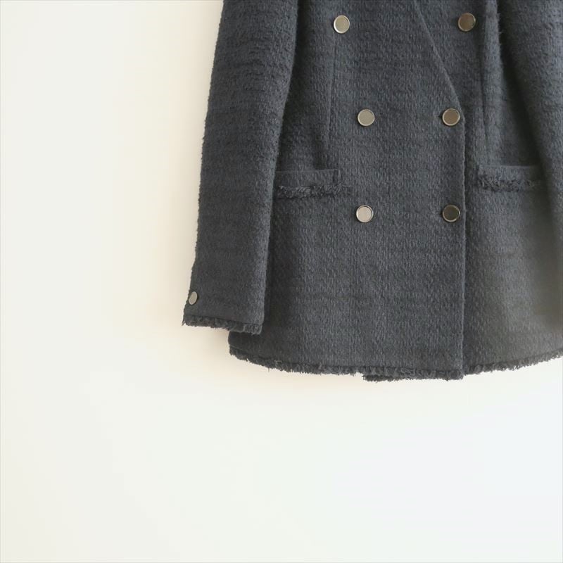 UNITED ARROWS / ツイード Vノーカラー ジャケット / 1522-144-29