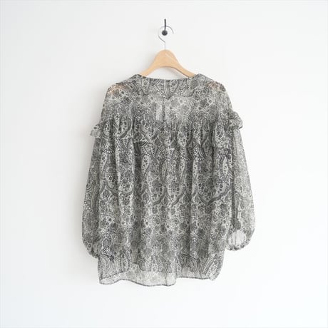 2024SS / CLOTH&CROSS / デボーpt.フリルブラウス / ST-L1147 / 2411-0808
