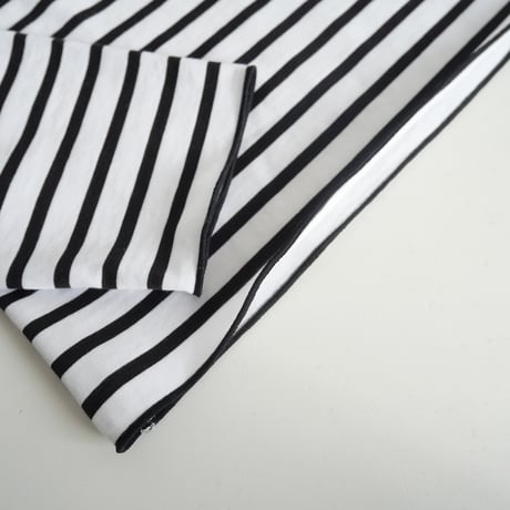 2023AW今季 / 未使用 / NOBLE / ナローパイピングボーダーTee. / 23070240103030 / 2311-1107