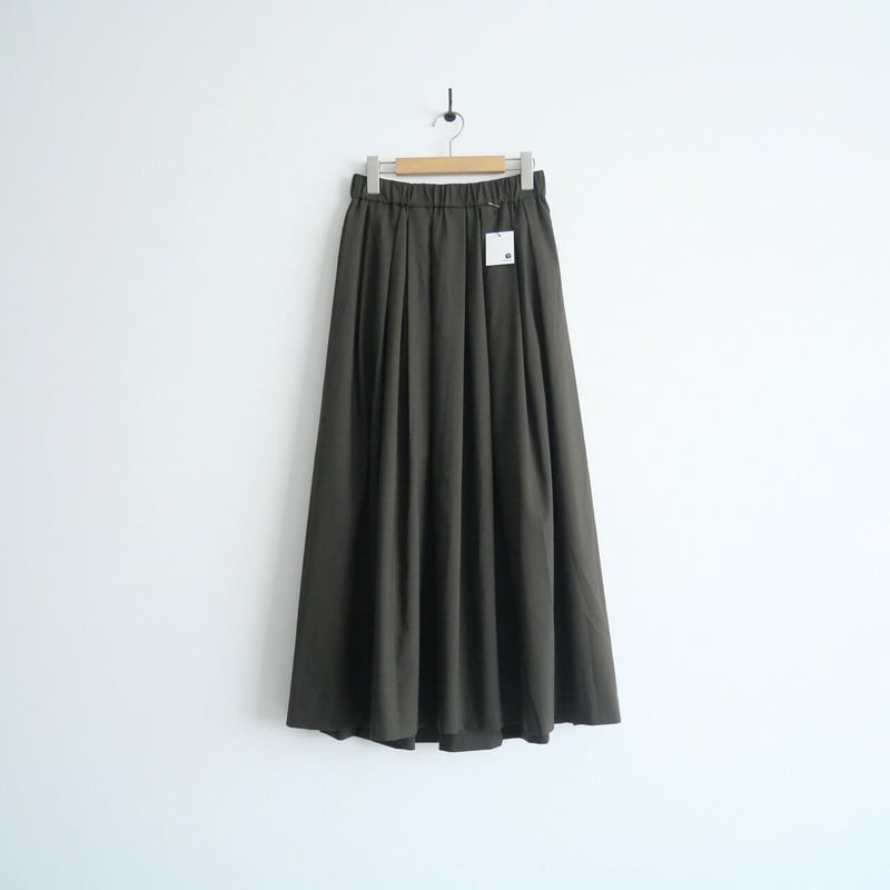 2020AW / IENA / カルゼストレッチランダムタックスカート / 2204-07 