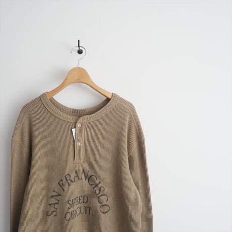 2024AW・人気完売品 / L'Appartement別注 / GOOD GRIEF! / SFSC PRINTED HENLEY NECK TOP / 2501-0761