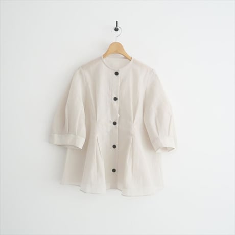 2024AW / 未使用 / IENA / スラブオーガンジーペプラムブラウス / 24051900108030 / 2504-2122