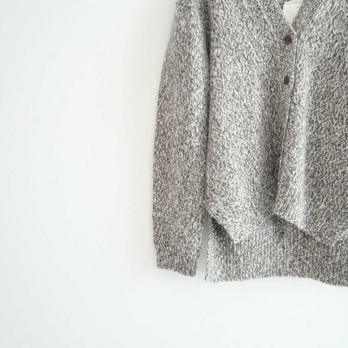 ドゥロワー PRE2 5G 天竺編み ウールカシミヤ カーディガン ニット 2 お値下げ新品 Drawer 5Gウールカシミヤ天竺あみニットカーディガン