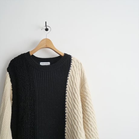 2023AW / 未使用 / MAISON SPECIAL / Blocking Knit Dress/ブロッキングニットワンピース / 21232265203 / 2403-0083