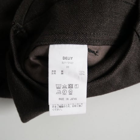 2022 / DELIY / LINEN CANVAS FLARE OVERALLS / 22030230001630 / FRAMeWORK購入品 / 2308-1115