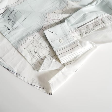2022 / ASEEDONCLOUD / Hiraeth map print shirt / 222601 / 2507-2101