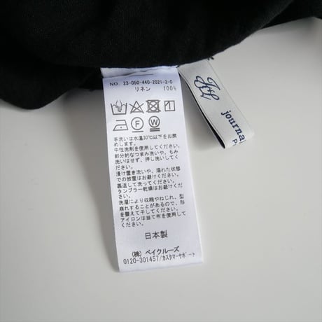 2023SS / journal standard luxe / 60リネン ギャザープルシャツ / 23050440202120 / 2401-2042