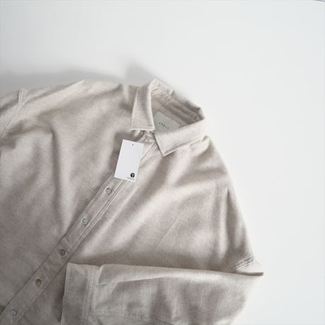2024AW今季 / 未使用 / ARGUE / ORGANIC COTTON&YAK OVER SIZED FRANNELL SHIRT / 2411-1822