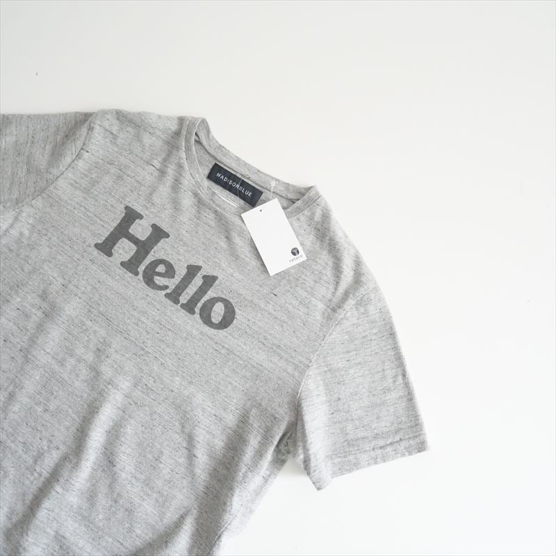 継続販売品 / MADISONBLUE / HELLO CREW NECK TEE / MB9