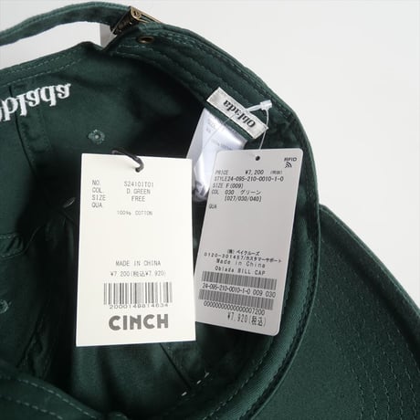 2024SS・人気完売色 / 未使用 / SPICK&SPAN購入品 / Oblada / BILL CAP / 24095210001010 / 2501-0008