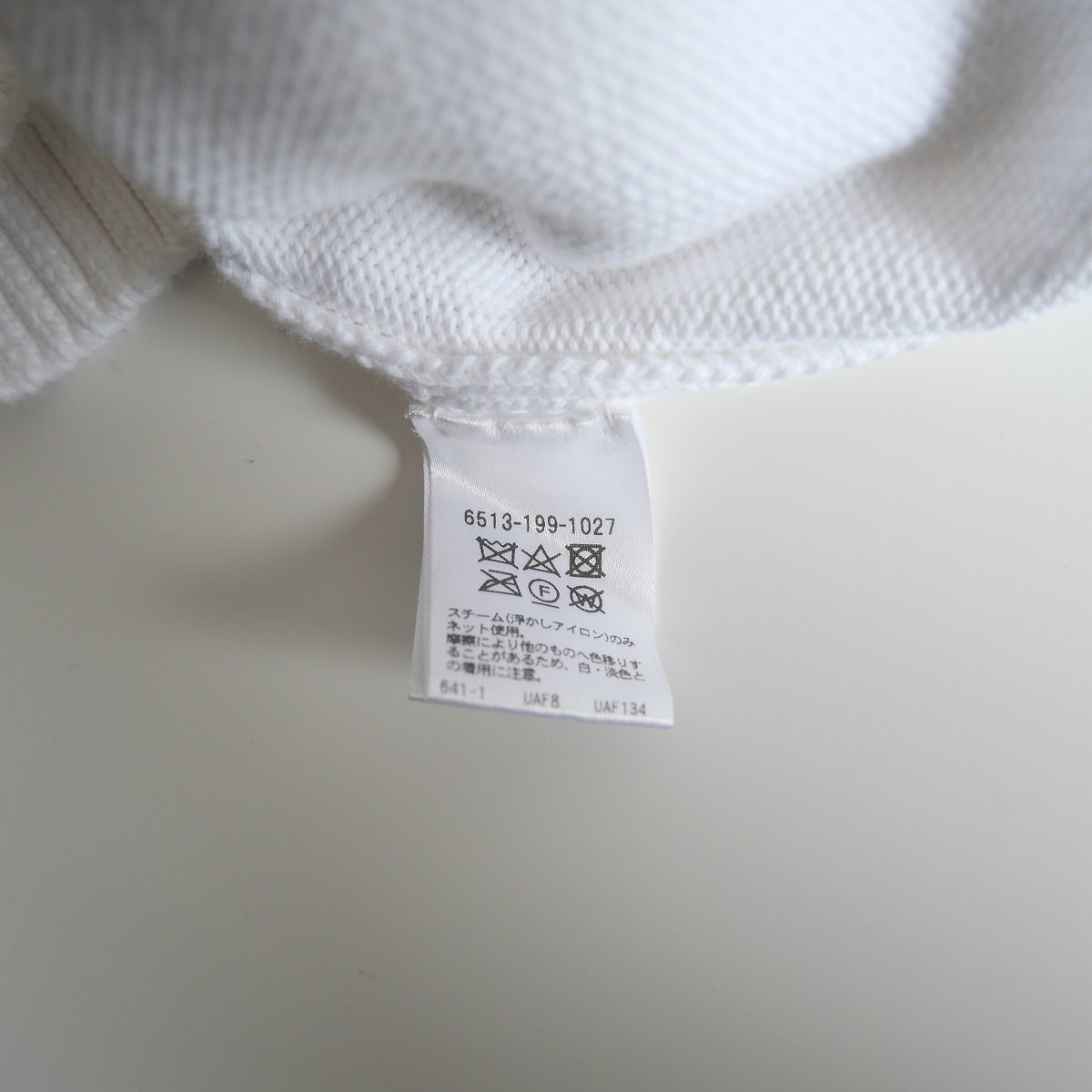 2021 / Drawer / ロゴ刺繍7G天竺編みコットン クルーネック 2021 / Drawer / ロゴ刺繍7G天竺編みコットン クルーネック