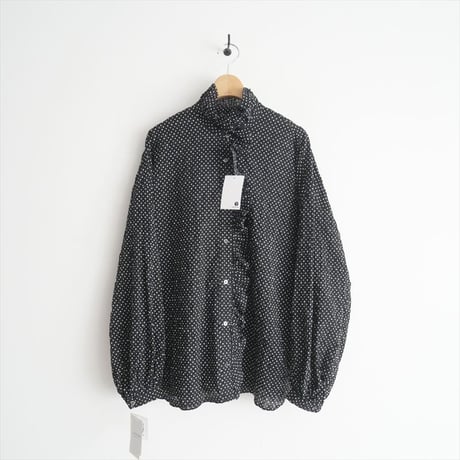 2025SS今季新作・人気完売品 / 未使用 / journal standard luxe / ローンドット フリルブラウス / 25050440012010 / 2504-0151