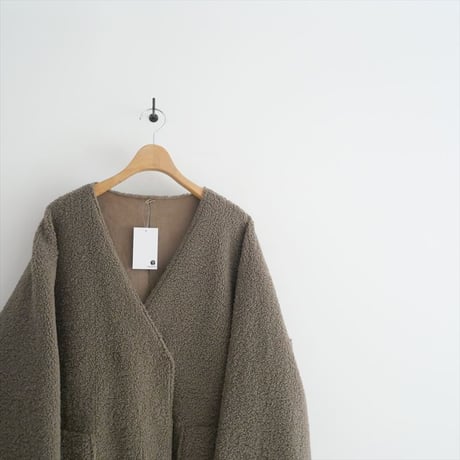 〇2022AW / Cloth＆Cross / フェイクムートン ショートコート / CO-L82 / 2503-0693
