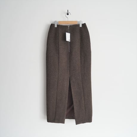 2024AW・人気完売品 / AURALEE / LAMA SHETLAND WOOL TWEED SKIRT / A24AS07LS / 2501-0288