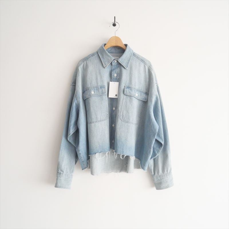 Whim Gazette(ウィム ガゼット) ドロップデニムシャツ Whim Gazette