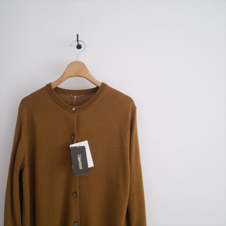 2024AW / 未使用 / L'Appartement / EX.FINEWOOL CREWNECK CARDIGAN / 24080560717030 / 2505-0968