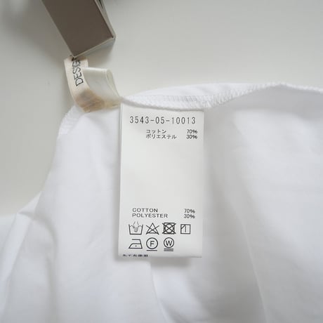 2021SS / DESIGNWORKS×翁安芸 / ストレッチブロードタックスリーブブラウス / 3543-05-10013 / 2312-0710