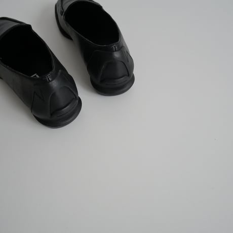 2023 / SHISEI / SQUARE LOAFERS / BLACK / 23013S / 2403-0304