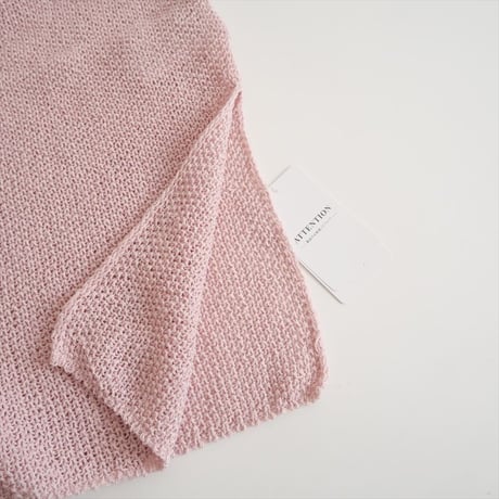 2024SS / 未使用 / SPICK&SPAN / カノコ編みペーパーヤーン2WAYルーズニット / 24080200509010 / 2505-0681
