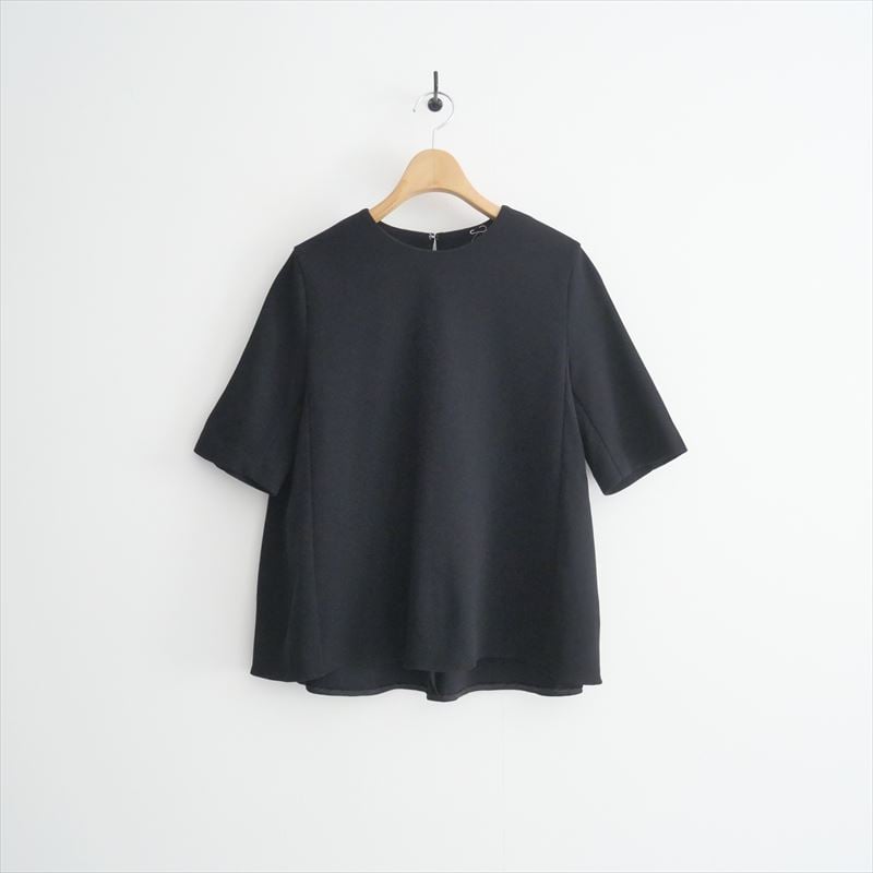 美品 24SS Ballsey ボールジー トゥモローランド ジャージーステッチ ハーフスリーブプルオーバー サイズ36 ネイビー レディース 古着 中古 USED Ballsey / TOMORROWLAND / ジャージーステッチ ハーフスリーブ