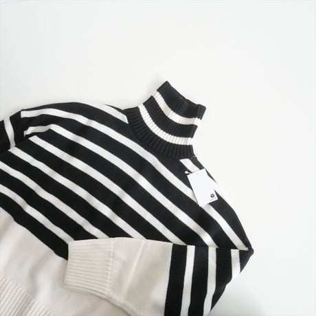 2021AW / DEUXIEME CLASSE購入品 / CINOH / ボーダー タートルネックニット / 21080510001330 / 2411-0068