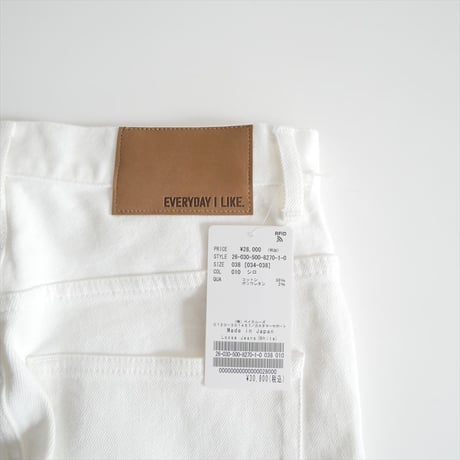2026SS今季・人気完売品 未使用 DEUXIEME CLASSE Loose Jeans (white) 26030500827010 2606-0254