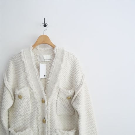 2024AW・人気完売品 / Whim Gazette / TWEEDYニットジャケット / WGZ1041107A0007 / 2509-0749