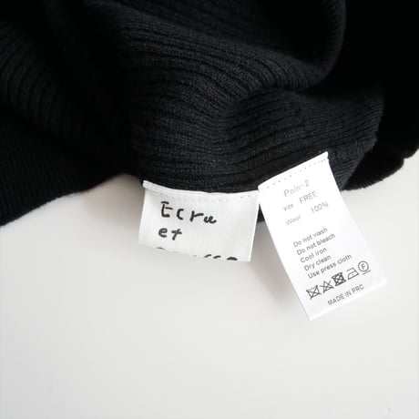 2025AW今季 / Ecru et pousse / タートルネックニット poin / 2512-1446