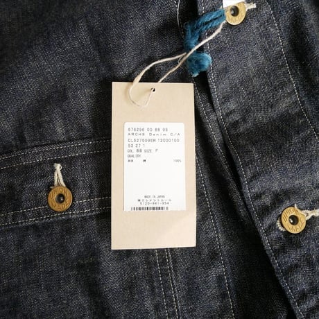 2025・人気完売品 / 未使用 / Curensology購入 / ARCH8 OVERALLS / 20’s COVERALL Denim Jacket ジャケット / 2512-1014