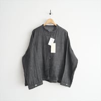 2024 / 未使用 / nest Robe / リネンブラックデニムシャツ / 01243-1111 / 2503-0445