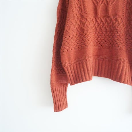 2023AW / ASEEDONCLOUD / Cable sweater / 232809 / 2402-2038