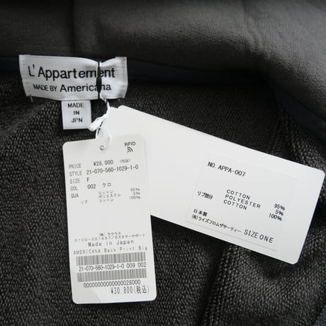 2021SS / L'Appartement別注 / AMERICANA / Back Print Big Parka / 21070560102910 / 2402-0660