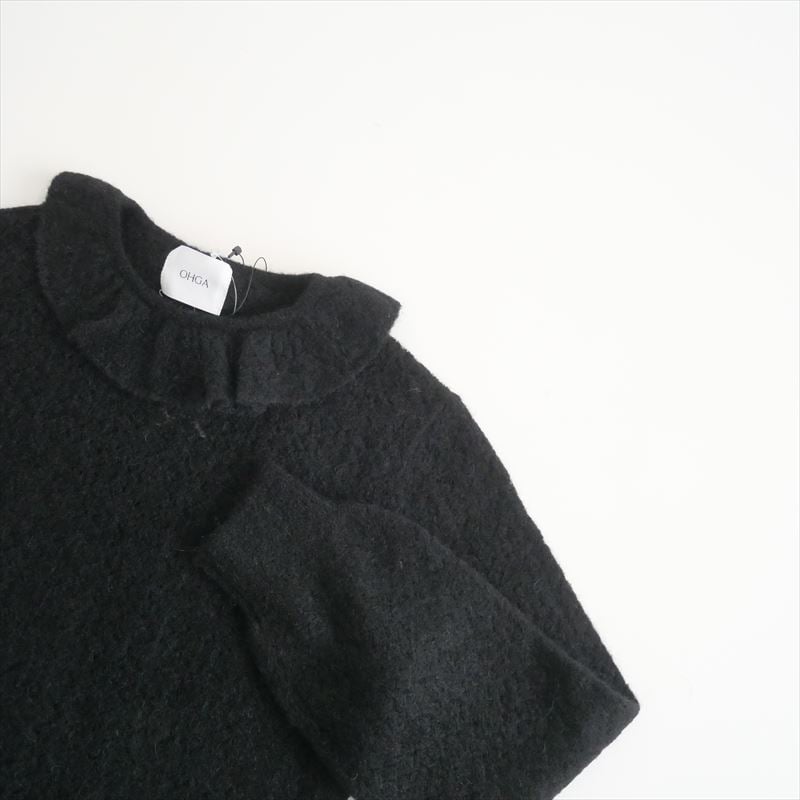 2025 / 未使用 / OHGA / フリルネックニットプルオーバー / OHGA-1159