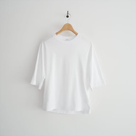 継続販売品・人気完売色 LOEFF / スビンコットン 5分袖 クルーネックTシャツ / 88176990035 2510-0277