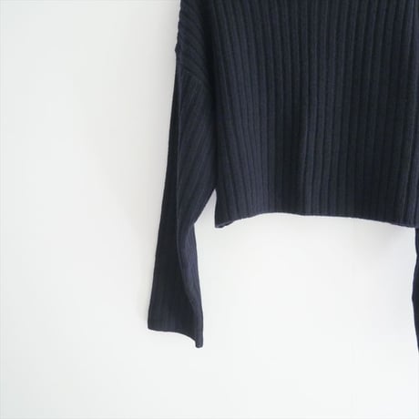 〇2023AW / 未使用 / DEUXIEME CLASSE / Cropped Wide リブ プルオーバー / 23080500810030 / 2509-0507