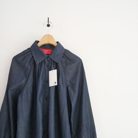 2024・人気完売品 / 未使用 / Ron Herman別注 / Merlette / Tiana Shirt（indigo） / 4010700623 / 2506-0390