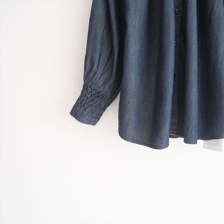 2024・人気完売品 / 未使用 / Ron Herman別注 / Merlette / Tiana Shirt（indigo） / 4010700623 / 2506-0390