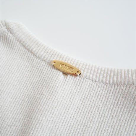 2024SS・人気完売品 / 未使用 / DEUXIEME CLASSE / DINER B RIB クルーネックプルオーバー / 24080500406010 / 2409-0615