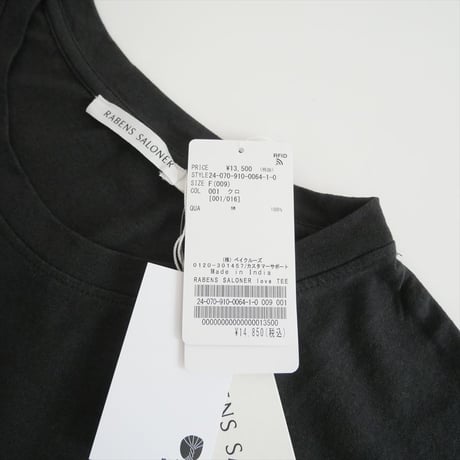 2024SS / 未使用 / IENA購入品 / Rabens Saloner / love TEE / 24070910006410 / 2508-1155