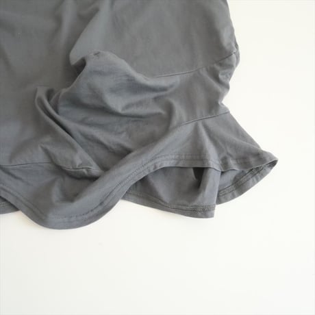 ENFOLD / CURVE LAYERED-HEM T-SHIRT / 300HA280-2800 / 2504-0625